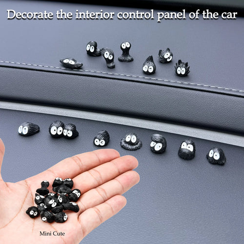 Cute Little Coal Ball Black Elf Car Interior Decoration