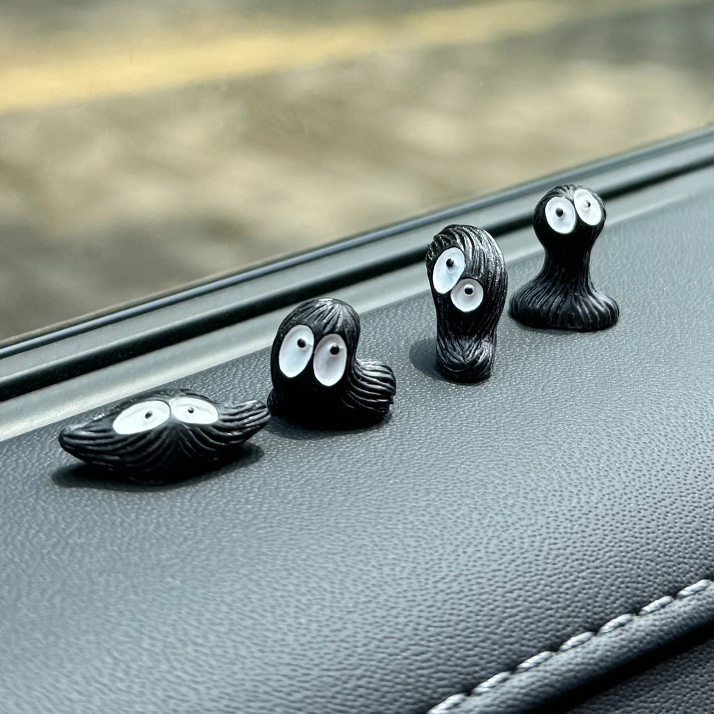 Cute Little Coal Ball Black Elf Car Interior Decoration
