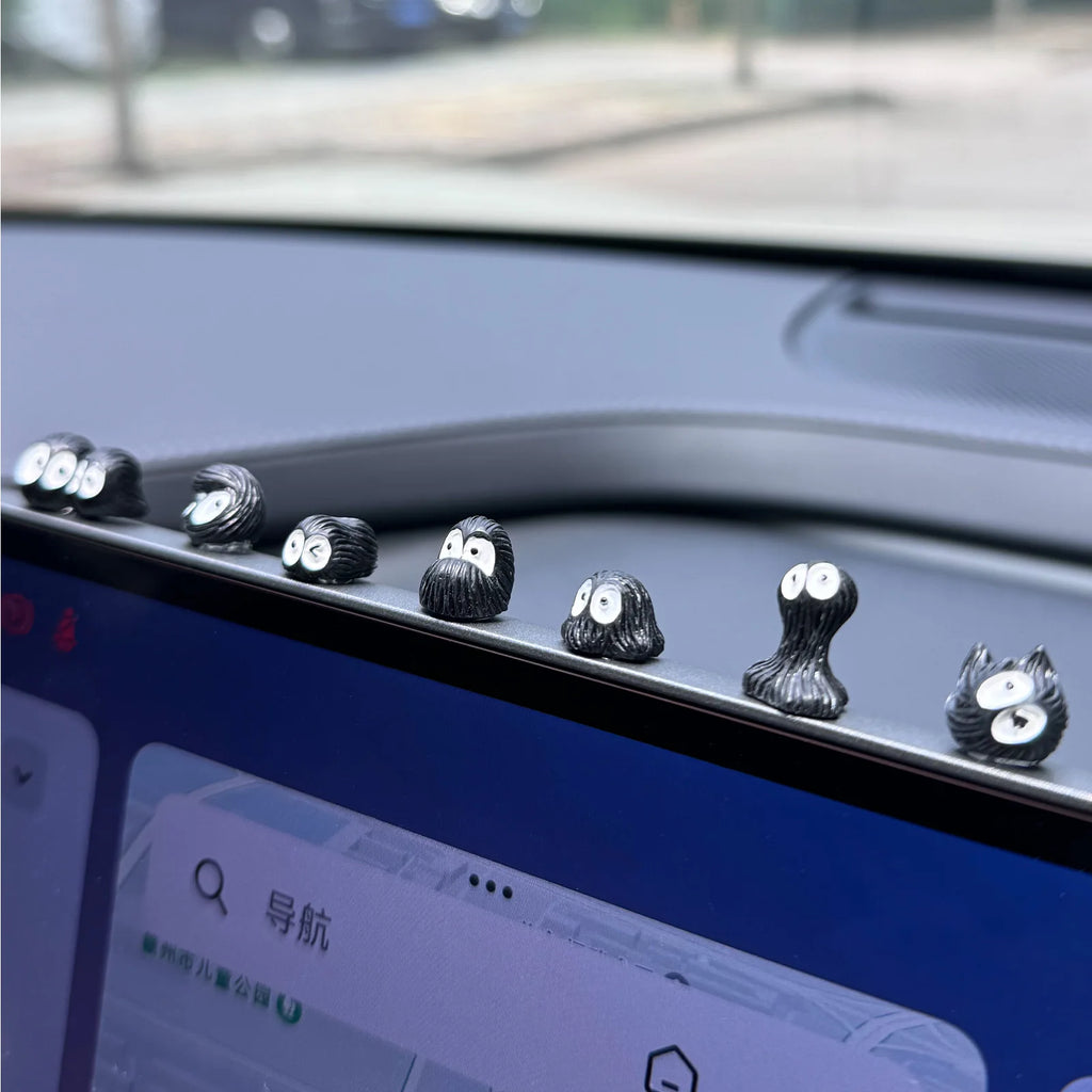 Cute Little Coal Ball Black Elf Car Interior Decoration